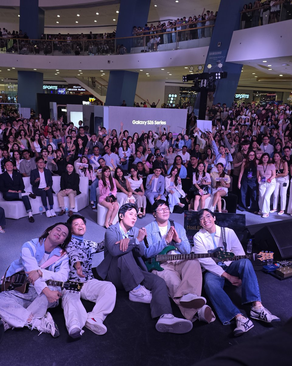 SamsungPH's tweet photo. Itβs been a blast, MOA! π
Thank you for vibing with us today. π«Άπ»
Tomorrow is your final chance to experience the #GalaxyS26Ultra and #GalaxyBuds4 Series at the SM MOA Music Hall. Donβt miss the ultimate #EverydaywithGalaxyAI and #LifeInHiFi experience! β¨ https://t.co/lqfiVVTmcx