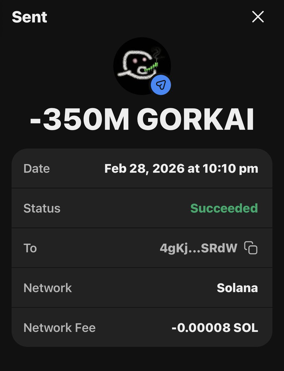 The presale only lasted 5 days and now there are only 3 days left until the launch, join now before big regret comes

Send sol to : 

Gt6jKFeTPT3AZTrpnXirnCqdgPhNZxdRHWbavBFHmE1a

Gork AI AirDrop ongoing🪂

Join now &amp; don’t miss your chance to get FREE 500k $GORKAI
Claim

✅