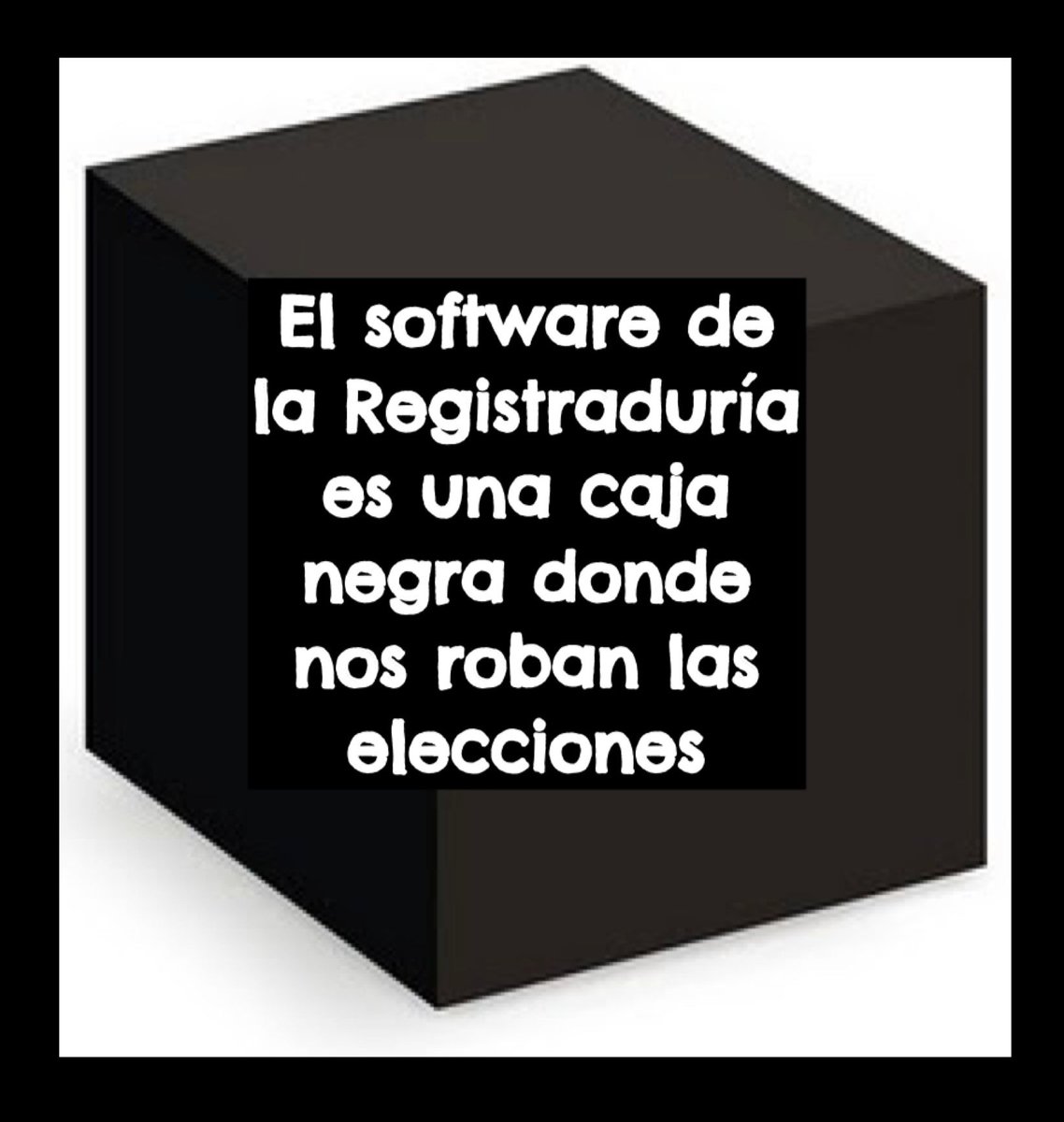 No podemos permitir que nos roben las elecciones.