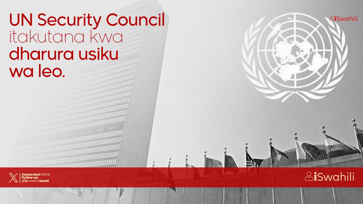 #UNSecurityCouncil itakutana kwa dharura usiku wa leo kwa ajili ya kujadili mulambano dhidi ya Iran na Israel.