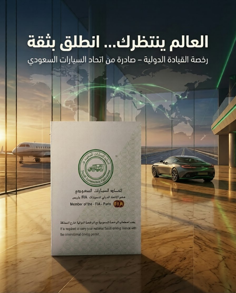 SAF4422's tweet photo. 💡 هل تعلم؟
الرخصة الدولية تُستخدم مع رخصتك المحلية وليست بديلًا عنها.
خطوة بسيطة… وتجنب أي إشكال أثناء سفرك.
#معلومة #رخصة_دوليه https://t.co/ZudNAB6gNu