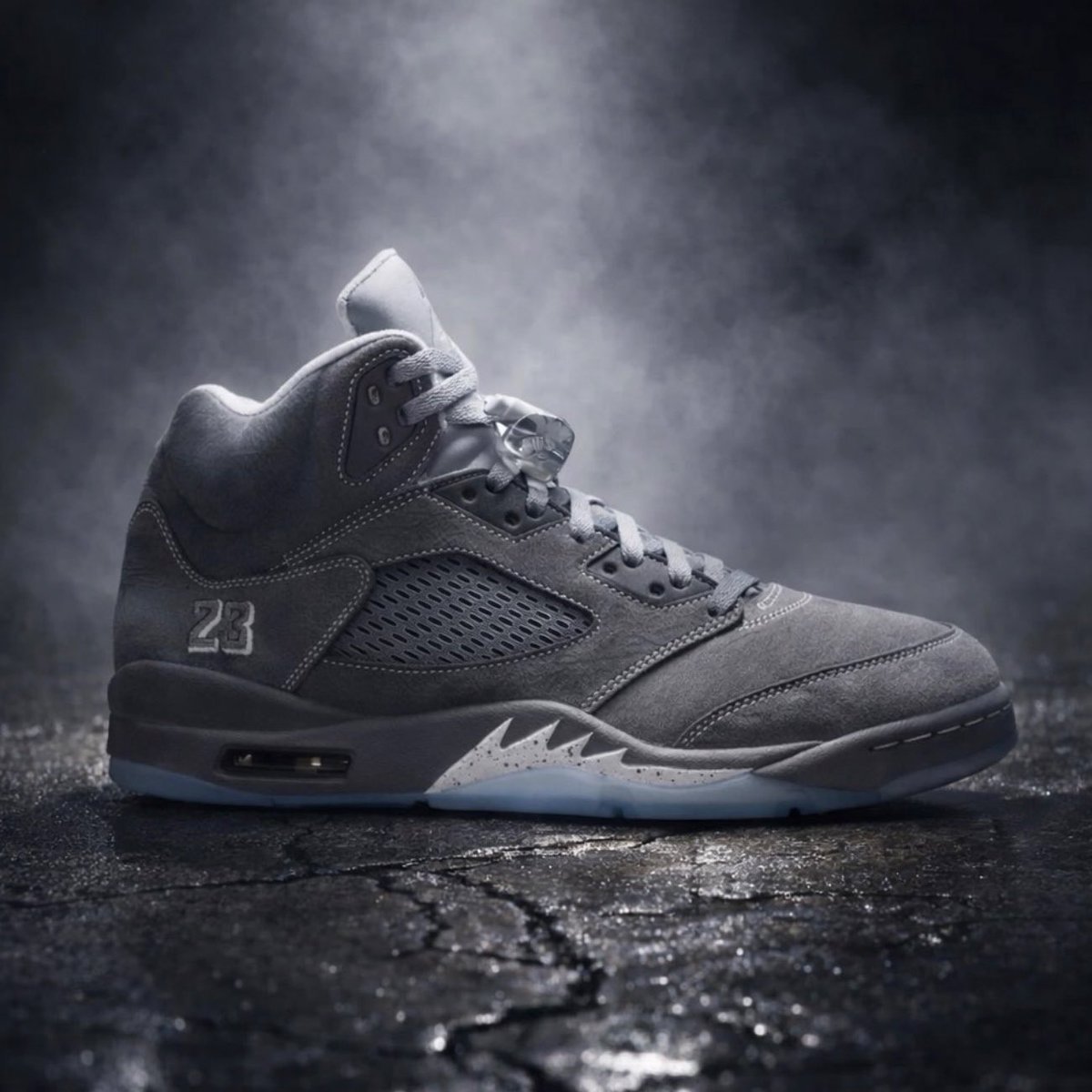 jordan retro 5 wolf grey mens