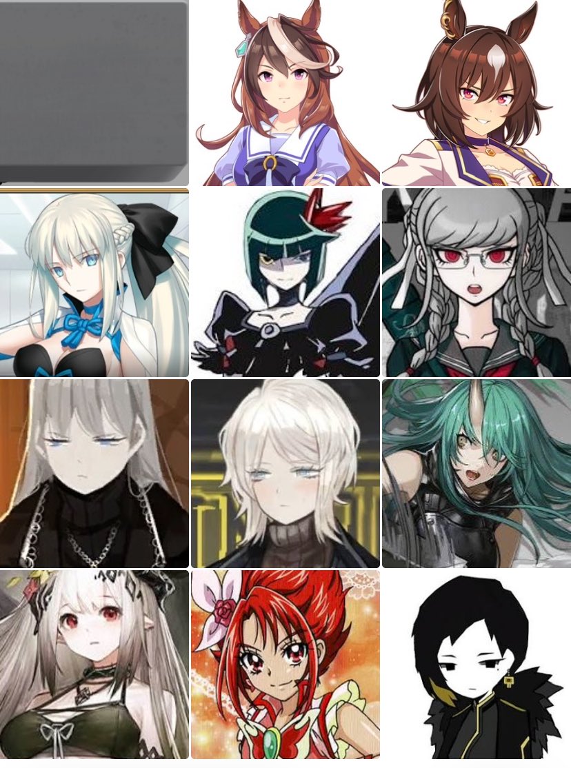 女性キャラver.も作ったんですけどこちらもまあわかりやすくて……… 