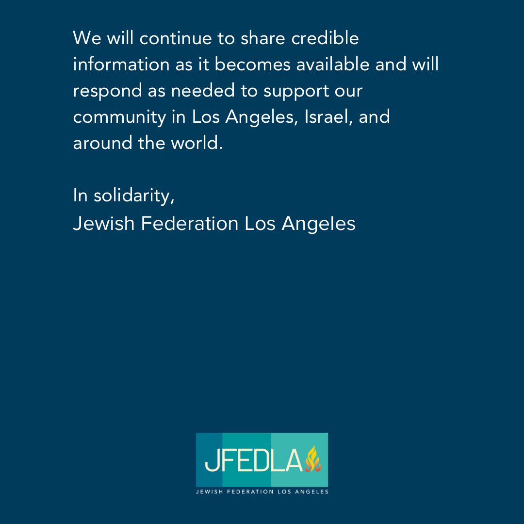 Jewish Federation Los Angeles tweet media