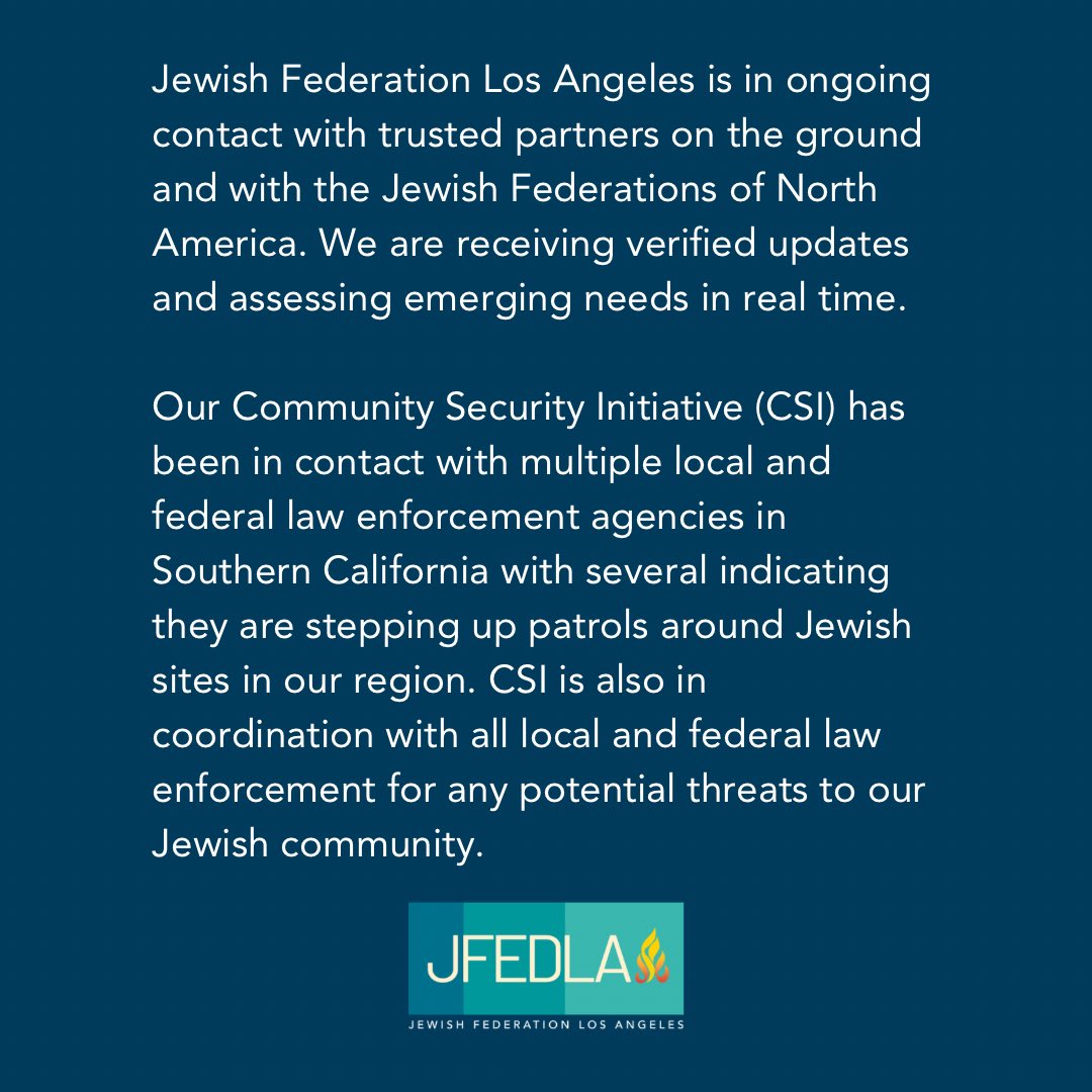Jewish Federation Los Angeles tweet media