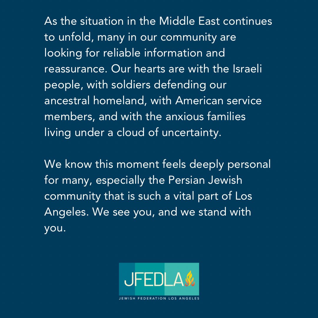Jewish Federation Los Angeles tweet media