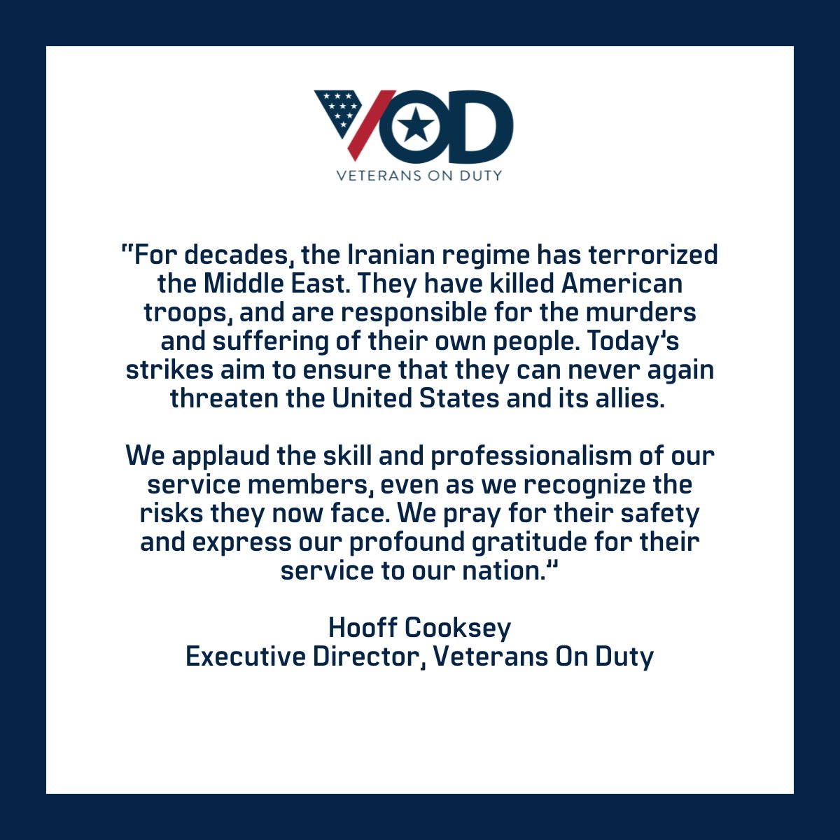 Veterans On Duty tweet media