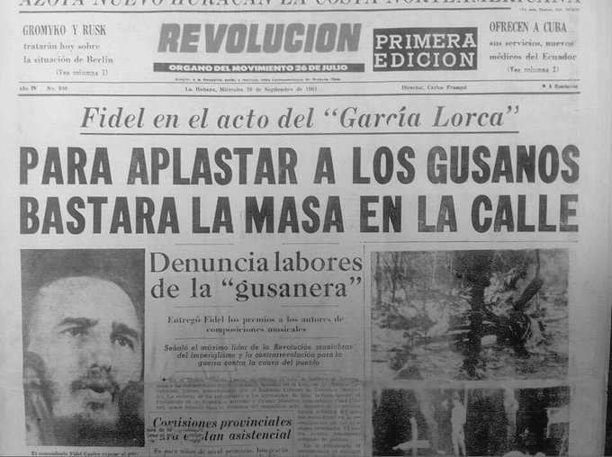 RayMadrid12's tweet photo. Para aplastar a la  #DictaduraCubana bastará con el pueblo cubano en las calles, hasta el final"
Vamos PaLaCalle! https://t.co/wEO9oRdLd9