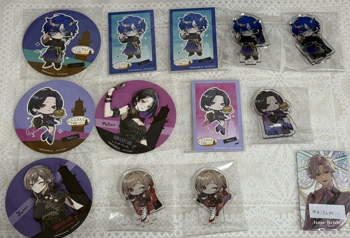 kitapiiiii's tweet photo. 【交換】
にじさんじ スイーツパラダイス スイパラ　エニグマ アクスタ 特典　コースター

譲:画像
求:IDカードの方

ミニキャラアクスタを優先で求めています。グッズ購入特典はSDの絵柄求めています。こちらから複数提供可能です。
横浜付近で手渡しまたは郵送希望です。
お気軽にお声掛けください。 https://t.co/PUUaD4xuUU