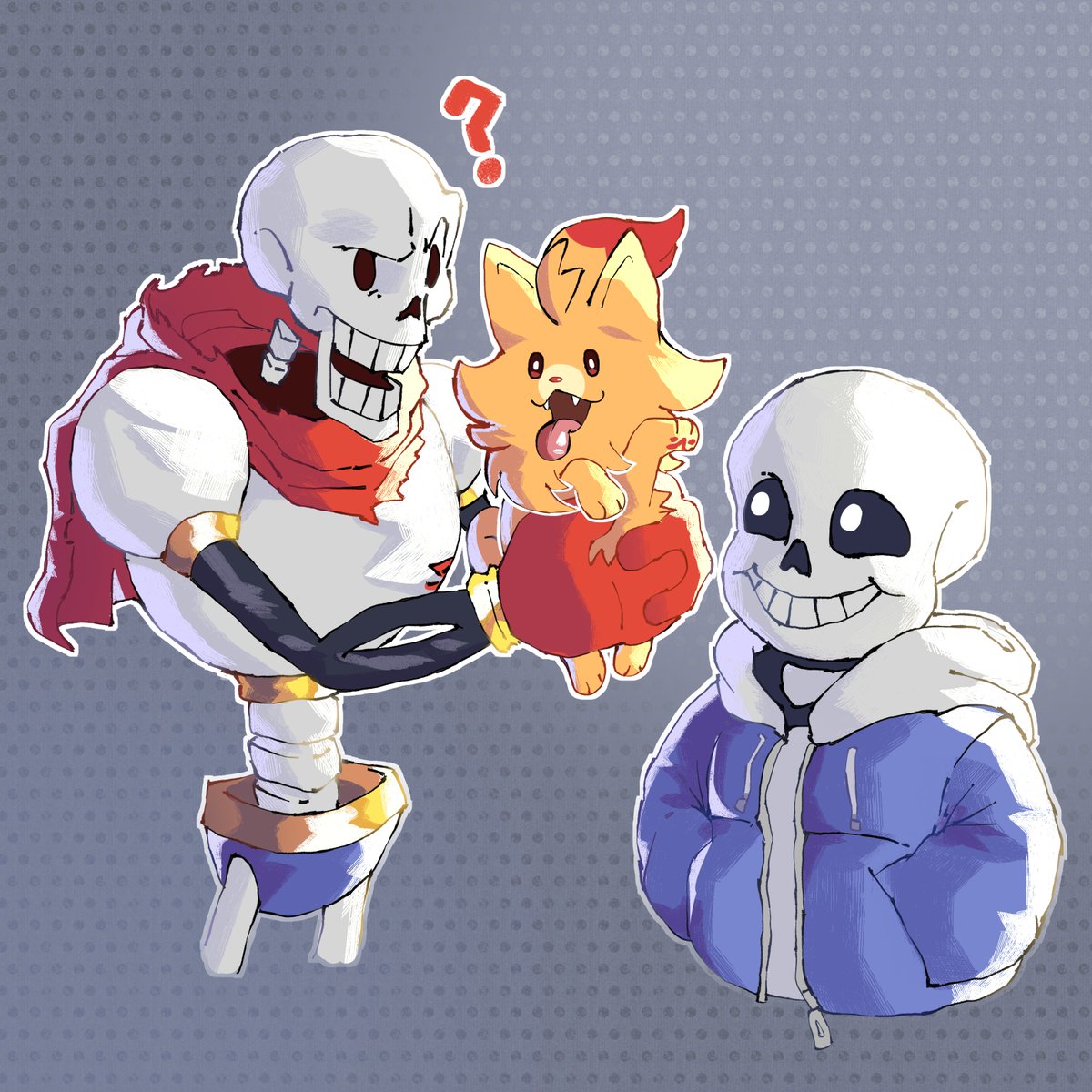 luvas_205's tweet photo. Um novo cachorro apareceu em Snowdin...👀🦴

#PokemonWindsWaves #undertale https://t.co/pYV7JLaBTb
