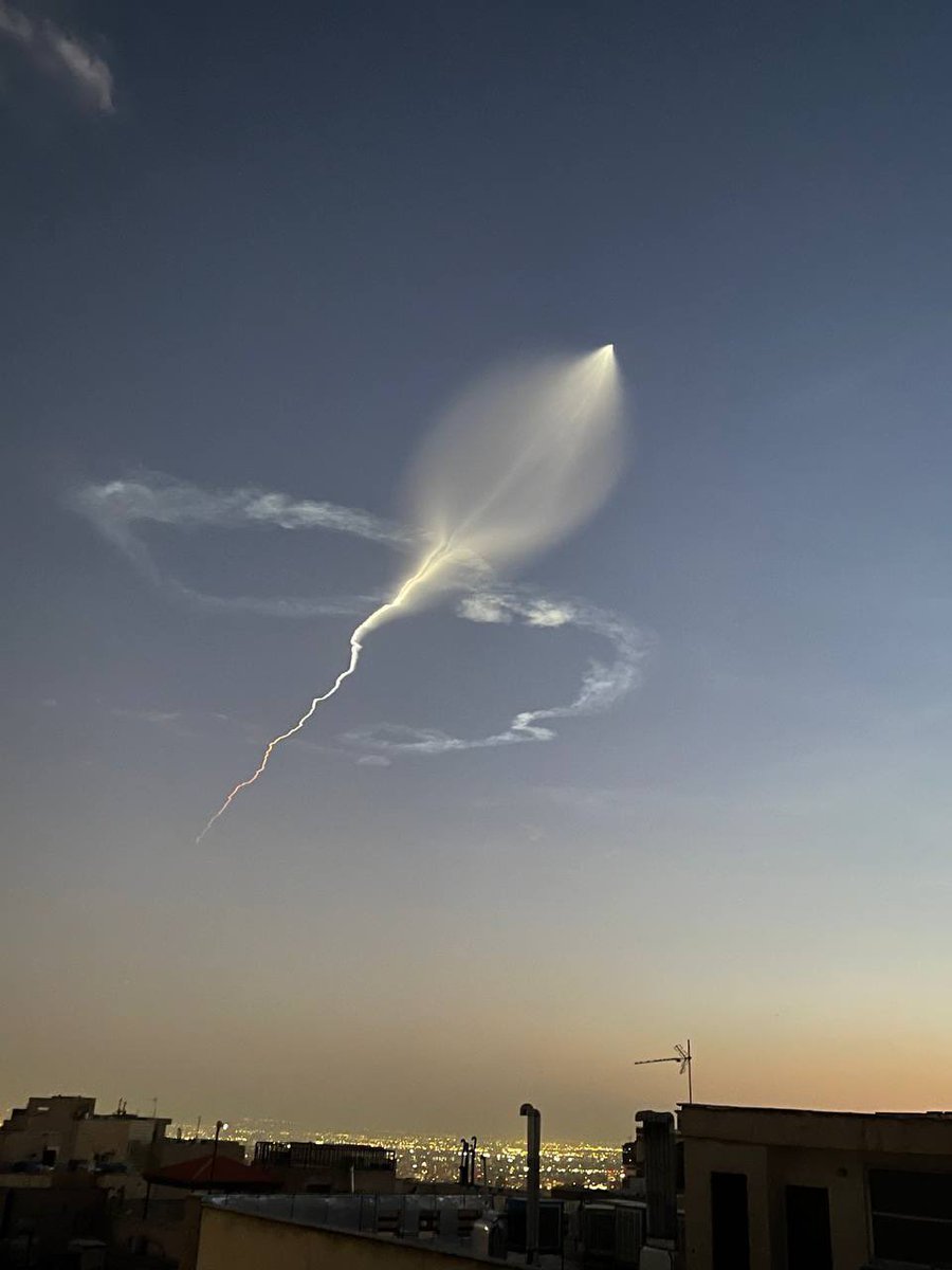 Persianserene1's tweet image. Iran's Sejil missile is on its way to American bases 🚀