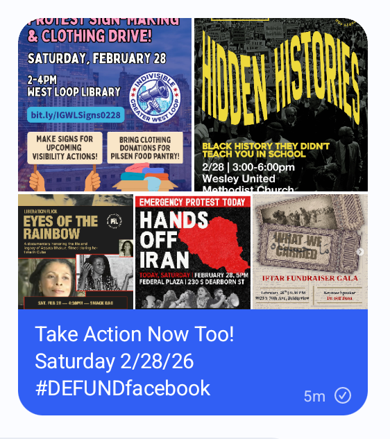 abolitionistjoh's tweet photo. Take Action Now Too!
Saturday 2/28/26
#DEFUNDfacebook https://t.co/Nspo58xMF2