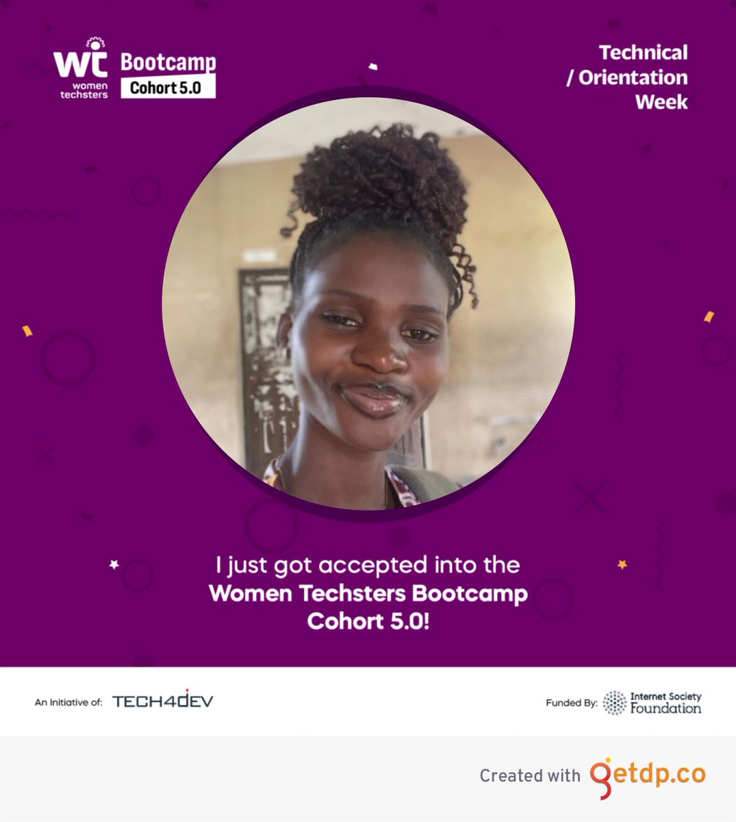 jayconcept_1's tweet photo. I was officially welcome to the WT bootcamp and we had our orientation session yesterday and it made everything feel real.
I’ll be documenting my journey throughout this bootcamp.
This is just the beginning 🚀

#WomenTechsters #WTBootcamp5.0 #Tech4Dev #WomenInTech
@Tech4DevHQ https://t.co/sx3HbevLHe
