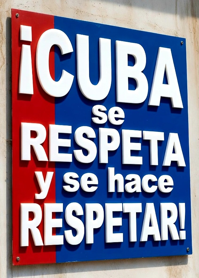 Te queda claro, bien claro. #ACubaSeRespeta No te metas con #Cuba