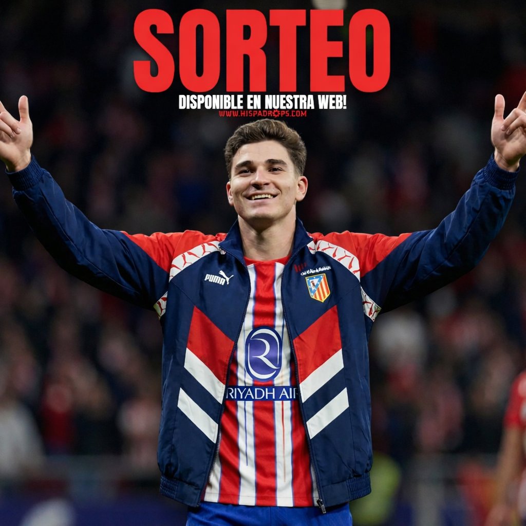✅🎁 SORTEO CHAQUETA ATLETI 25/26 , 

🎯 Requisitos:   
1. Seguir a  <a href="/SpidyAtletico/">Spidy Atletico 🕷️</a>  y  <a href="/Hispadrops/">Hispadrops Retro</a>         
2. Dar RT y Me Gusta.   
3. Menciona dos amigos.       

📅 Fecha limite: Domingo 08 de marzo.