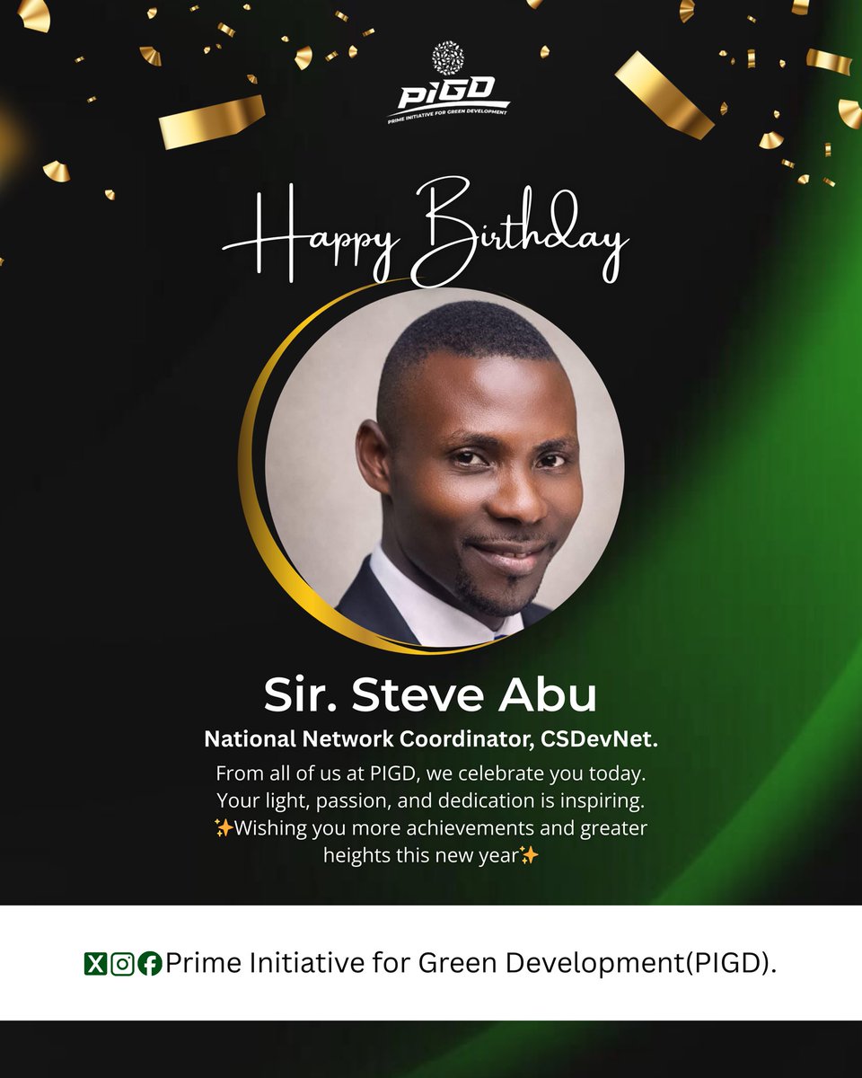 Prime Initiative for Green Development (PIGD) tweet media