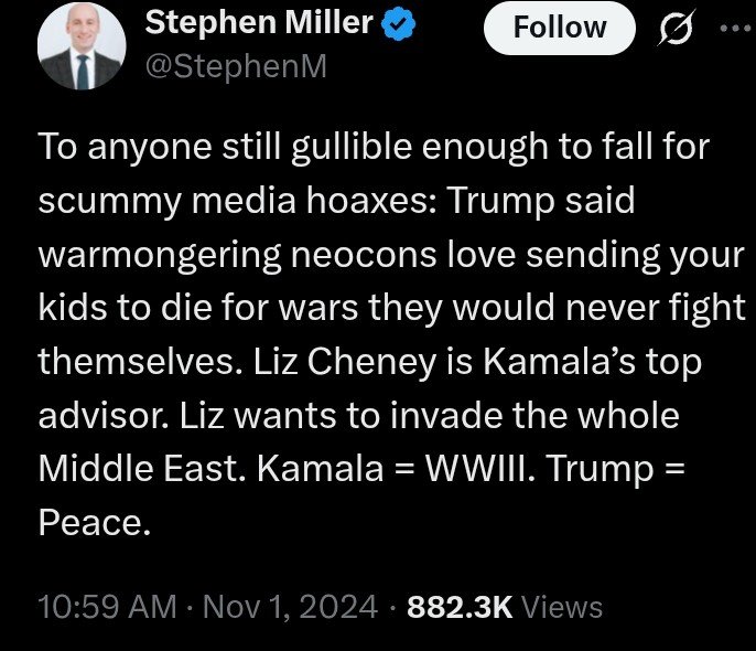 WhitStillman's tweet image. Oh those nefarious #neocons with their warmongering &amp;amp; mad dreams of Regime Change for oppressive dictatorships. #LizCheney