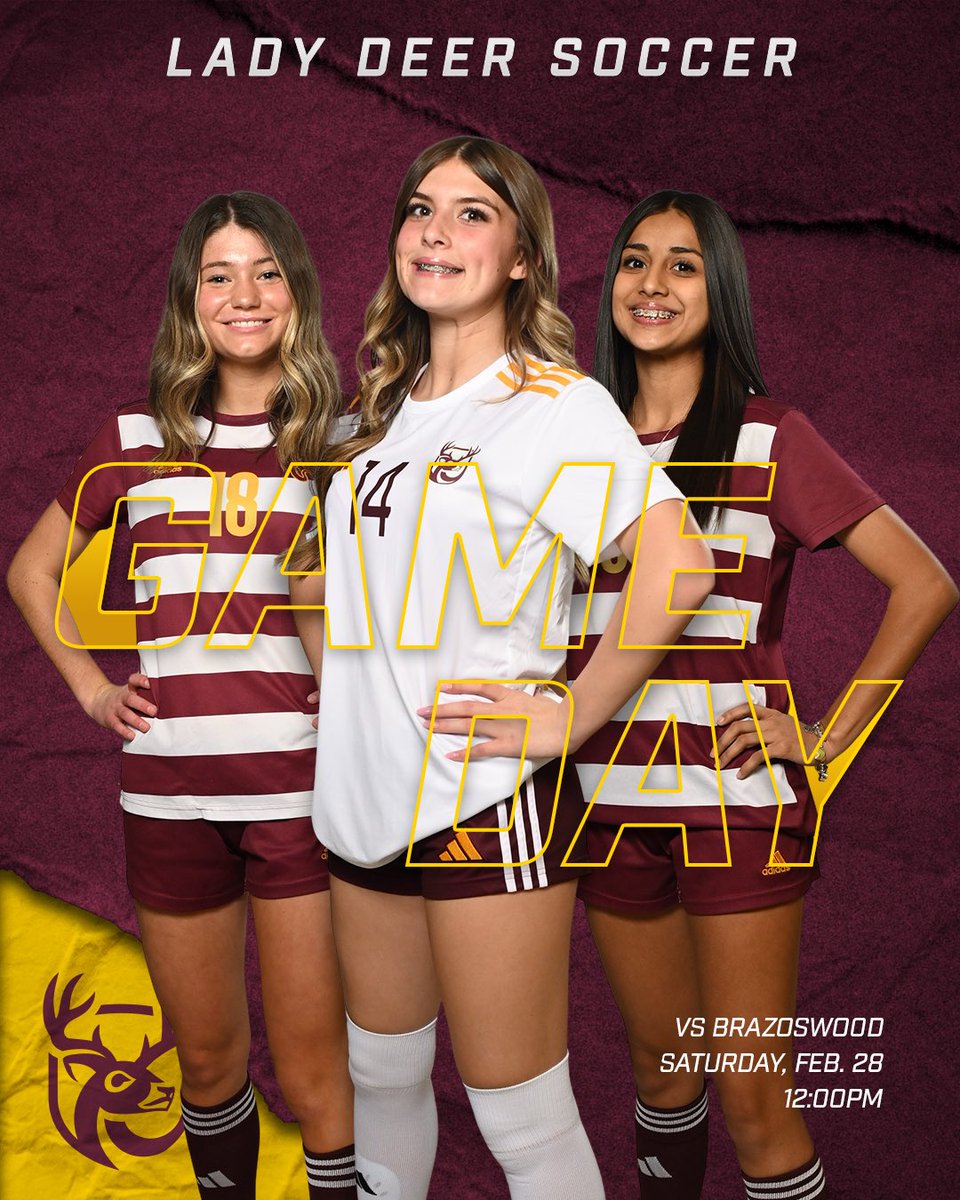 GAME DAY @ HOME 

JV gold started at 8, followed by Maroon @ 10 

Need BIG results today, let’s go!! 
#GODEER