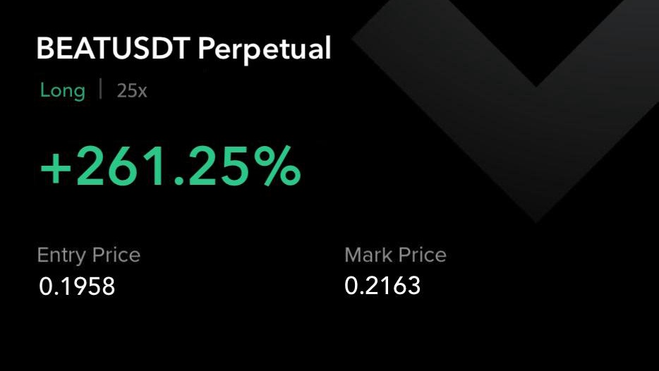 mannuelcaleb's tweet image. #BEAT/USDT

Pumping as analyzed ✈️✈️💶💷

Profit: + 261.25%

$BTC $ETH $PEPE $XRP $ZIG $SNAI $MANEKI $CWIF $SOL $NEIRO $RFC $ARDR $HYPE $GAS $VINE $HPPO $KET $PAAL $TRUMP 

Join our telegram community
Click  ⬇️t.me/+k7j3p8m2AwFiM…