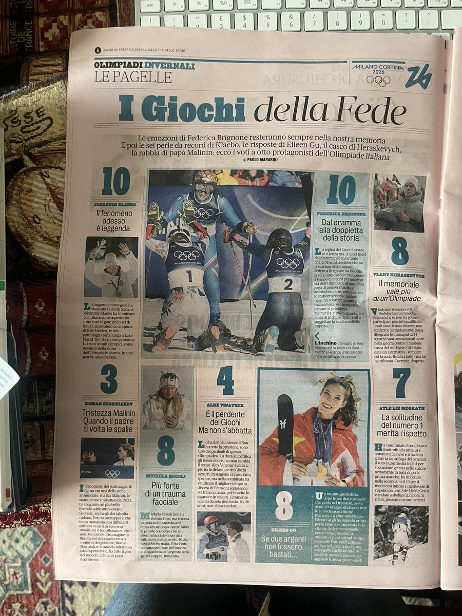 paoloangeloRF's tweet photo. #marabini”regina dei giochi Senza se e senza ma a10mesi del drammatico infortunio che avrebbe chiuso carriera di chiunque #brignone ha raccolto sfida impossibile recuperare a tempo di record per essere al via dell’ #olimpiade di casa è andata ben oltre tra lo stupore della gente https://t.co/UGPJKPNV73