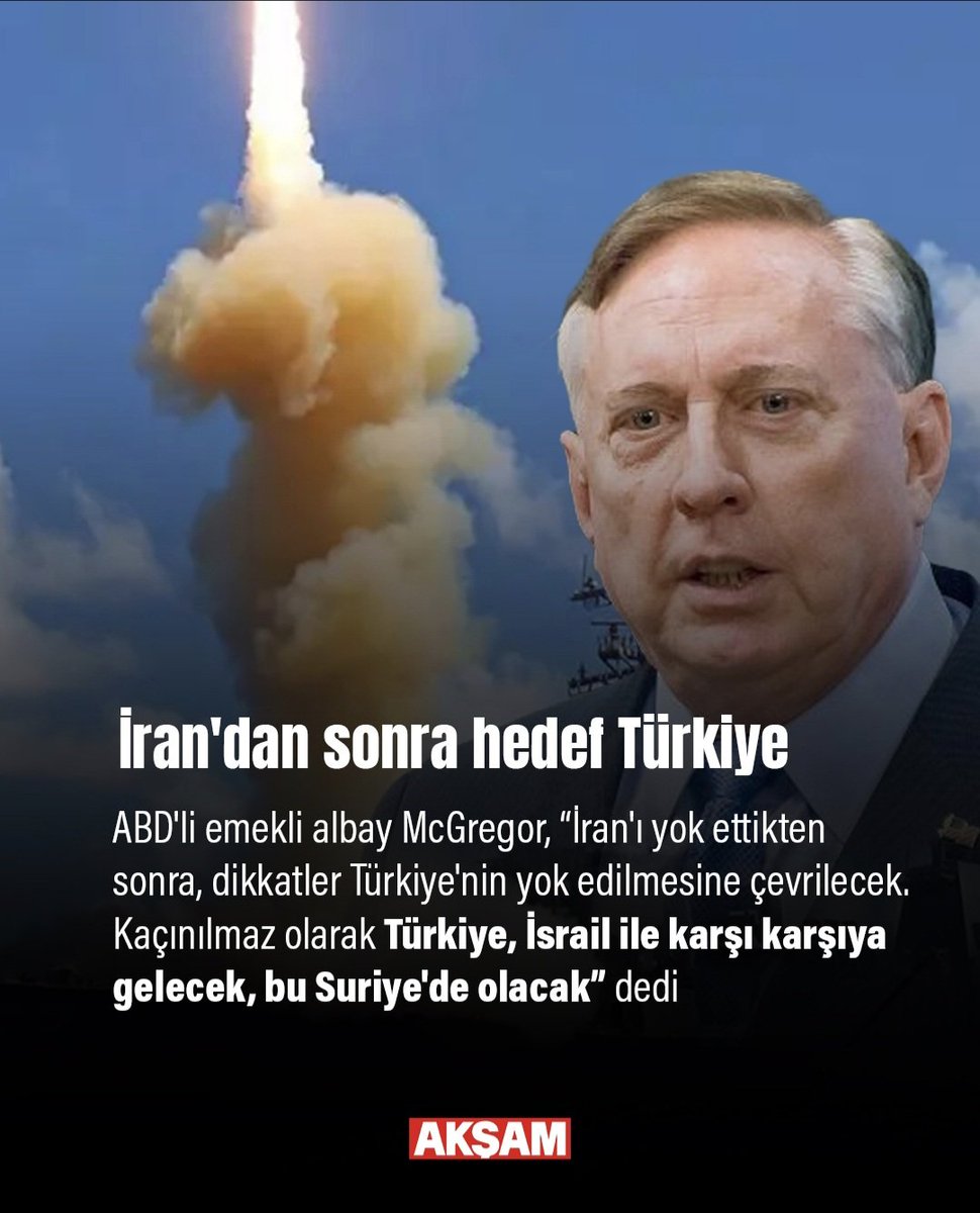 İran sonrası İsrail'in yeni hedefi Türkiye iseTürkiye'nin şimdiden çok güçlü önlemler alması gerekir. 12 Gün Savaşı'nın son günlerinde görüldü ki İsrail toplumu psikolojik olarak hiç o kadar güçlü değil. İsrail'i, İsrail topraklarında güçsüz bırakacak bir stratejiye ihtiyaç var.