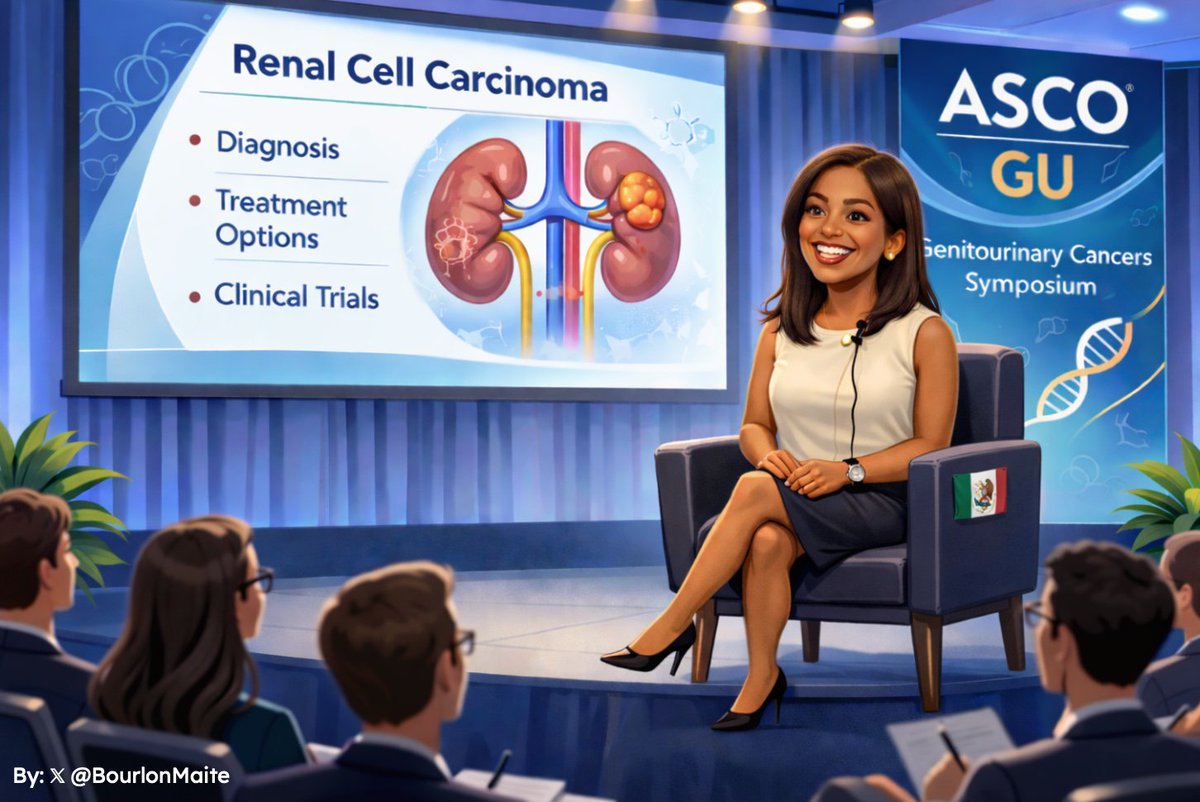 BourlonMaite's tweet photo. Last Day of @asco #GU26
Proud to see @Nora_Sobrevilla 🇲🇽 from @incanMX as chair of #kidneycancer case discussions today!!

Awaiting to see how practice decisions have changed after this meeting data!! https://t.co/C4J5yzsULT