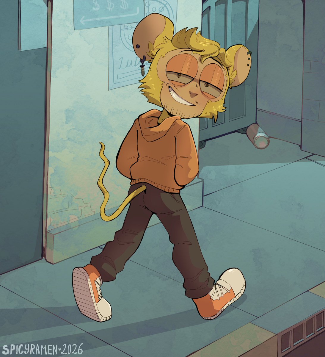 molanarch's tweet photo. You can’t take him in public because he does this all the time. (He thinks it’s peak comedy)

🎨 ~ @Spicyramen_02 https://t.co/81Y7hlPgTq