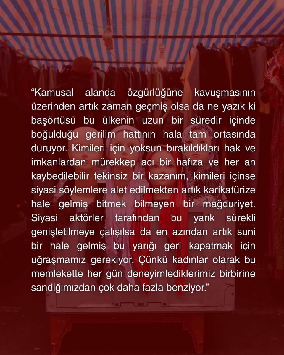 Arkadaşımız Gonca Aslan'ın 28 Şubat'ın yıldönümü için kaleme aldığı yazıyı ilginize sunuyoruz: "28 Şubat'ın yıldönümünde Ben, Başörtülü Bacılar ve Bitmeyen Mağduriyetimiz."

🔗Metnin tamamına aşağıda yer alan bağlantıdan ulaşabilirsiniz.

emekveadalet.org/patriarka/ben-…