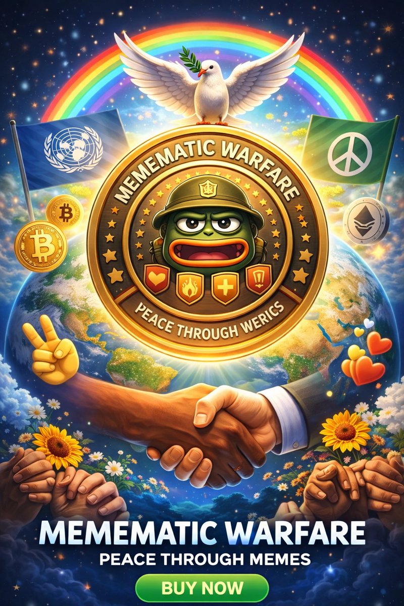 crypto_becks7's tweet photo. Let’s bring back the peace we always wanted! 

To world peace with $MW!

DxDD8WBXTTcxA1sBWvtpwWEpqEc7WATD9Addiyswpump https://t.co/dP6xlNXsK5