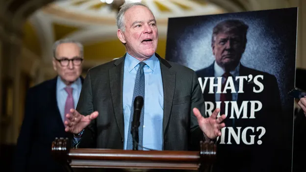 🇺🇸 🇮🇷 PREDICTABLE DEMOCRATS BACK REGIME! - We always knew Democrats would stand up for the evil Iranian regime when push came to shove. 

Here comes Sen. Tim Kaine demanding the Senate rush back to Washington. He wants to handcuff Trump’s strikes against the mullahs!

Kaine calls