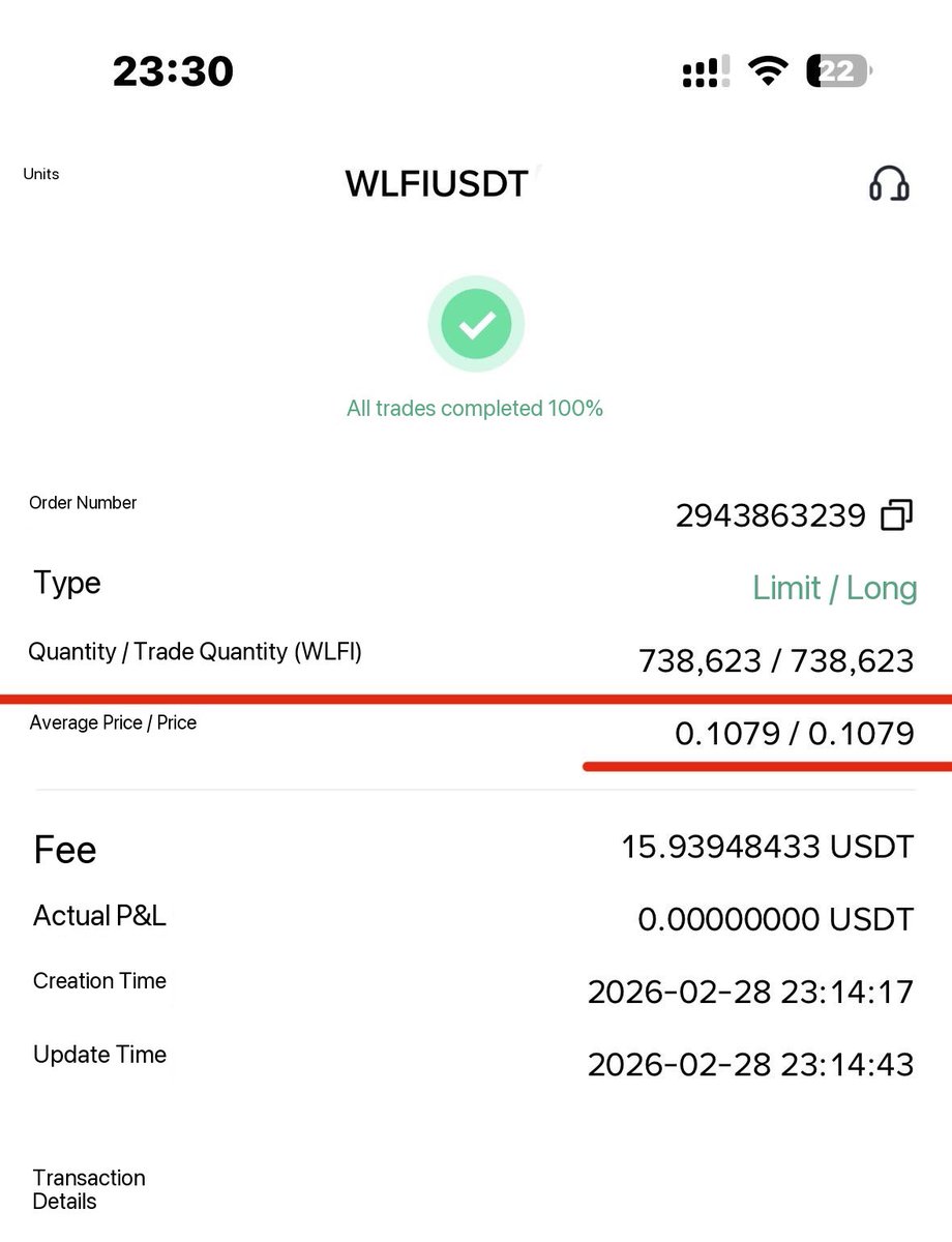 SPCX_J's tweet photo. Jin Ye's WLFI Micro-Strategy Announcement:

Since Jin Ye launched the WLFI micro-strategy in September 2025, he has increased his holdings by 738,623 + 588,093 = 1,326,716 WLFI tokens on February 28, 2026! The purchase price was $0.1083, totaling $143,683, all from his personal funds!

The previous 30 purchases totaled 20,002,149 tokens.

The previous 30 purchases totaled $2,772,289.

The average price of the previous 30 purchases was $0.1386.

The first phase of the 2025 micro-strategy increased holdings by 10 million tokens! (Completed)

The second phase of the 2026 micro-strategy is expected to increase holdings by 100 million tokens! (In progress)

1️⃣WLFI is the core token for the US to become the crypto capital!

2️⃣WLFI is a token strongly backed by CZ and Binance!

3️⃣WLFI is the only token founded by two-term US President Donald Trump!

4️⃣WLFI is a next-generation global financial infrastructure fully developed by the Trump family!

5️⃣WLFI has recently demonstrated similar resilience to BTC.

The WLFI lending platform has been launched, and the following major announcements will be released successively:

1️⃣ Launch of the WLFI wallet and its WLFI app

2️⃣ Launch of the RWA product

3️⃣ Binance will fully open the USD1 perpetual contract trading pair

4️⃣ Announcement of a US national stablecoin custody license

5️⃣ Launch of the WLFI credit card

6️⃣ Announcement of progress in cooperation with Web2 giants (Apple, TikTok)! Launch of a global payment system!

7️⃣ World Swap, a global forex business, is coming soon.

8️⃣ ALT5, a financial company, will integrate its AI business into the WLFI ecosystem.

The above is for Jin Ye's investment record only and should not be used as investment advice! God bless Jin Ye, God bless WLFI! See you in 2029! 🦅🦅🦅

#WLFI #USD1