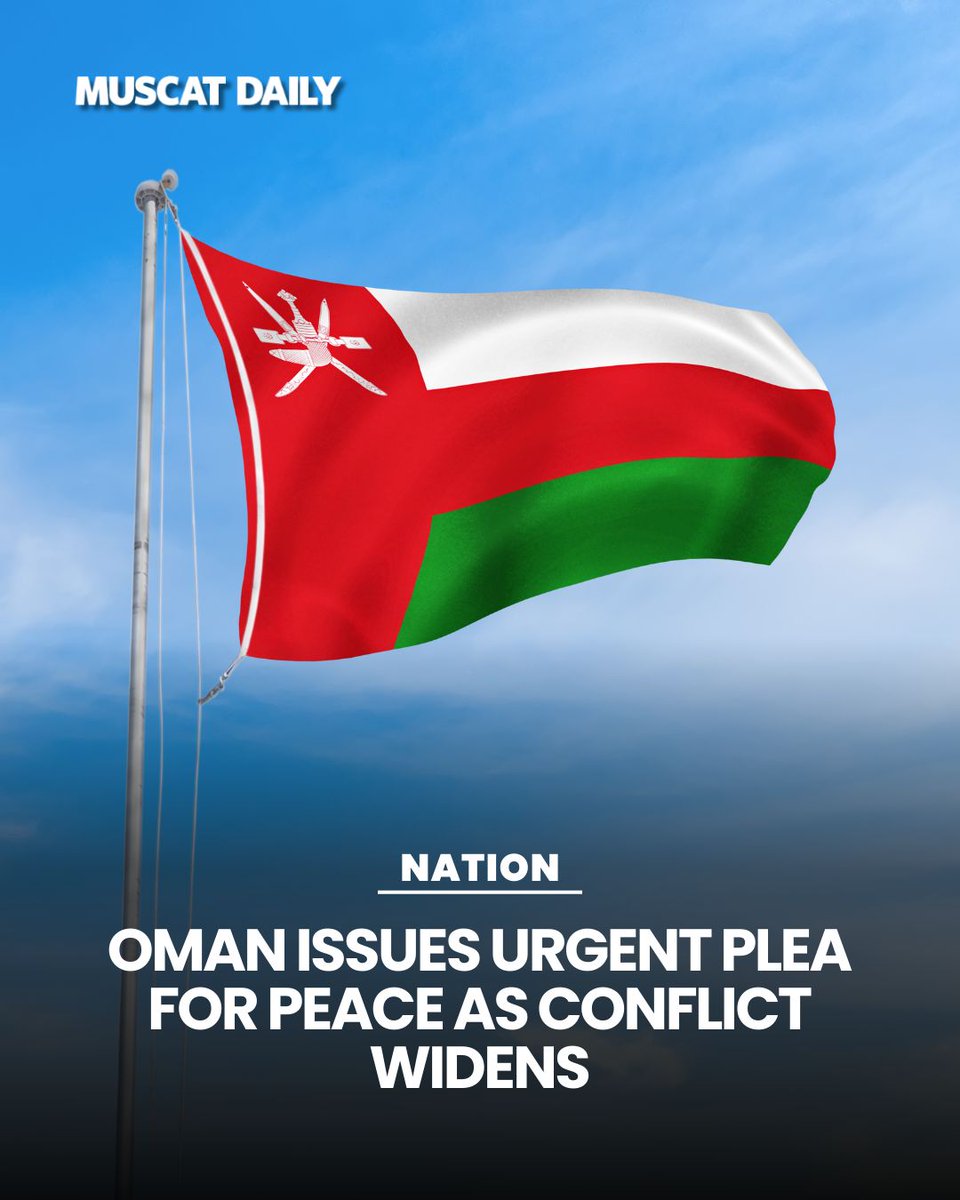 muscat_daily's tweet image. Foreign Ministry has called for an immediate end to regional military escalations, urging all parties to prioritise diplomacy and international law to ensure the stability of the Middle East. 

#Oman #RegionalStability