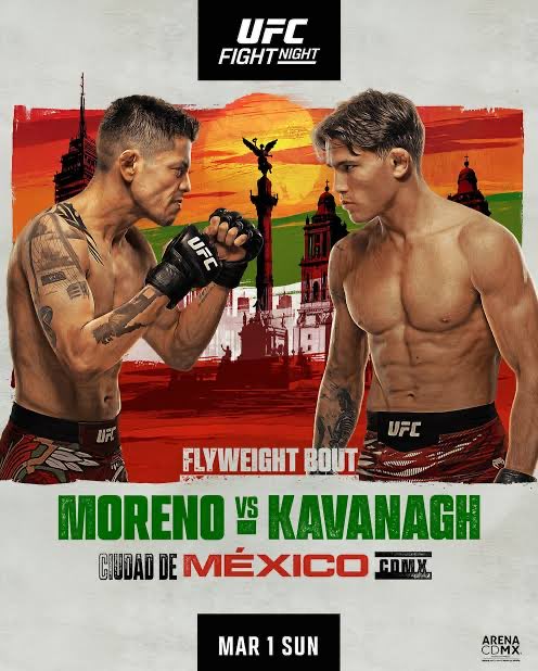 Armfield135's tweet photo. This is a layup for Moreno right? Or can Kavanagh pull off the upset?! https://t.co/B6JgpJQL1R