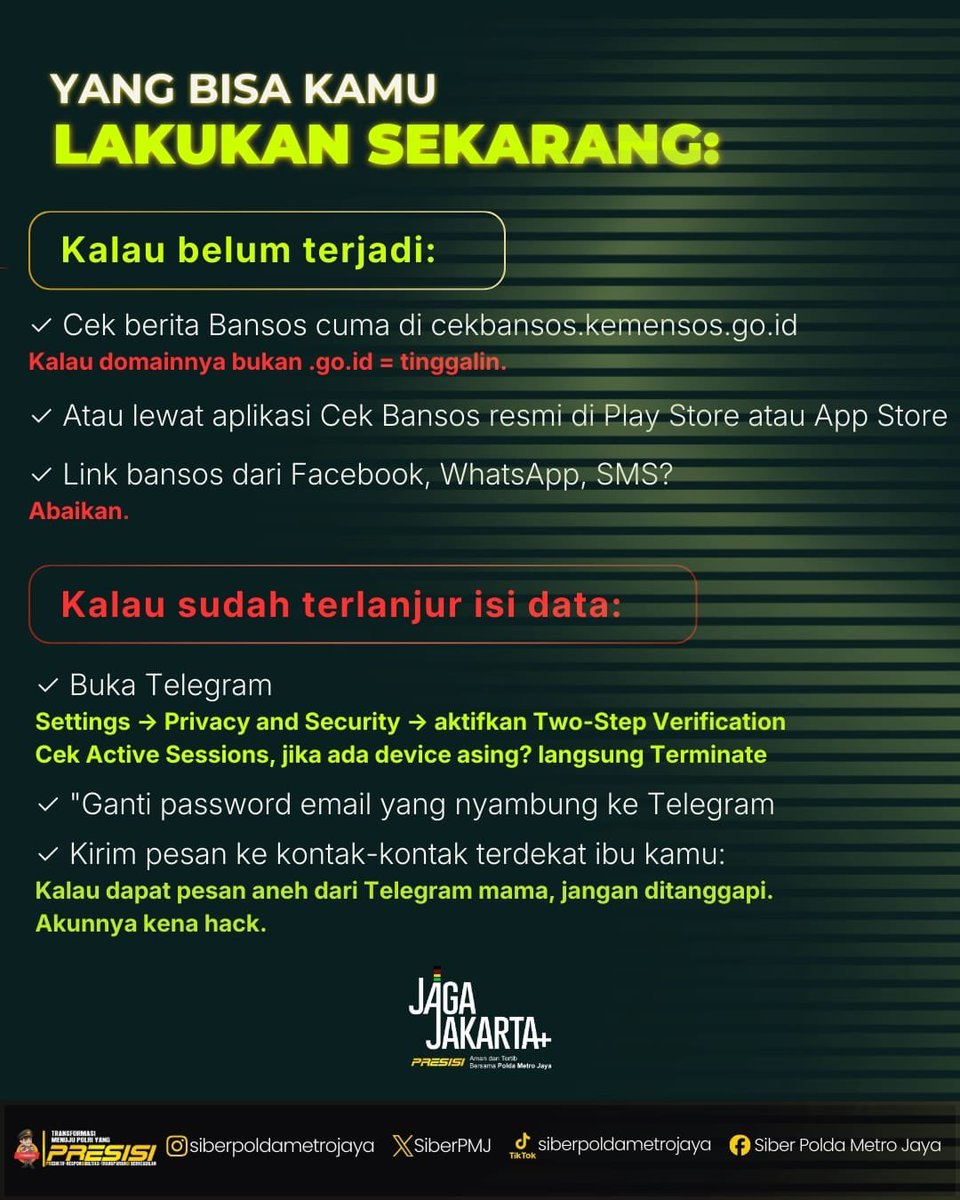 Siber Polda Metro Jaya tweet media