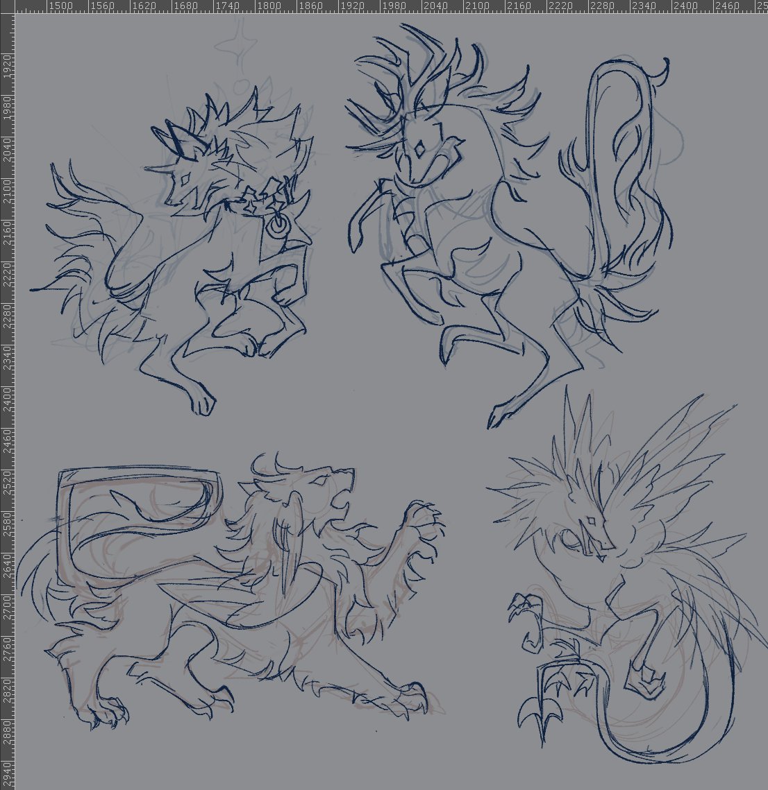 jaywalkings's tweet photo. planning some heraldic oc merch 🦁 https://t.co/VNhXDcusyV
