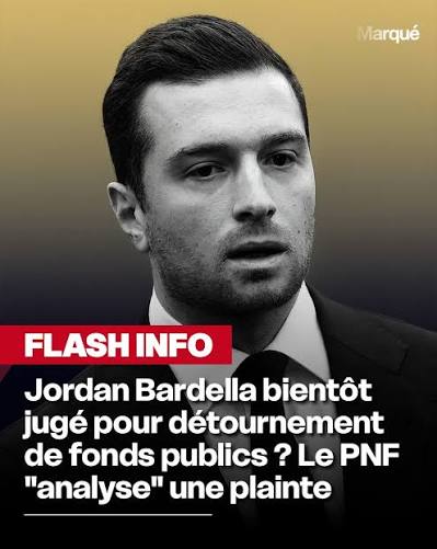 🇨🇵🚨 Présidentielle 2027 :
Ça sent le roussi .
Une plainte déposée par l'association AC anti corruption accuse Jordan BARDELLA de détournement de fonds publics et de favoritisme.
Le PNF a transmis la plainte au parquet européen.
#Presidentielle2027