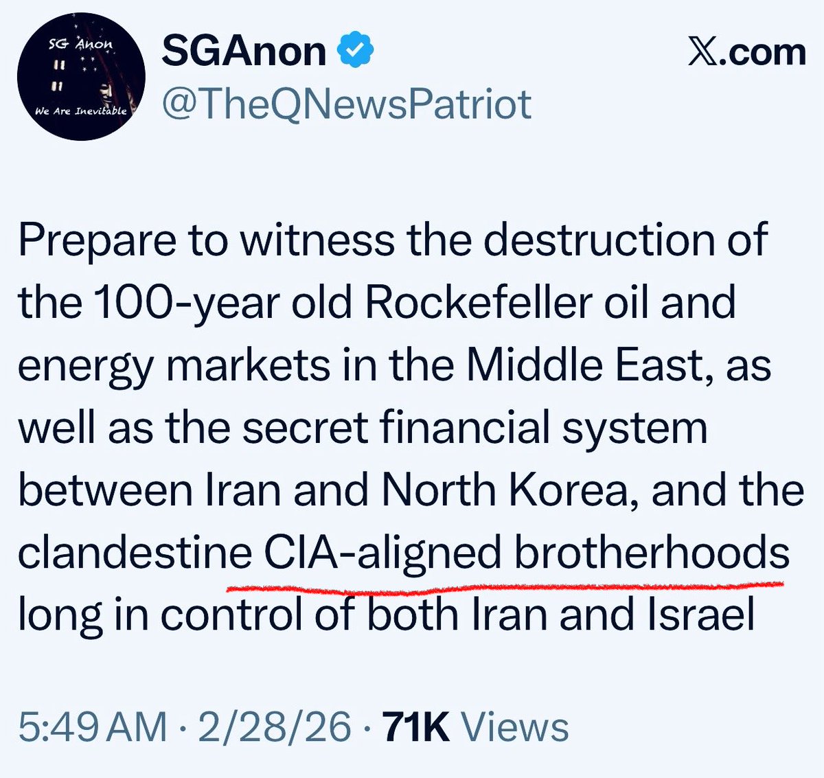 Important to understand…