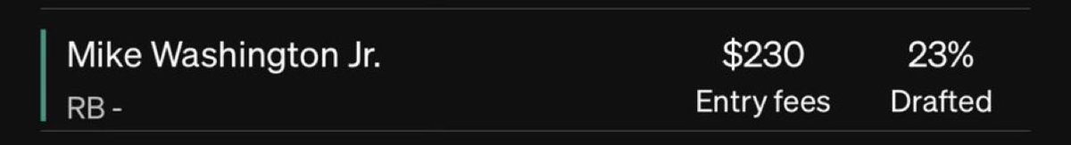 It was always Mike Washington Jr. (to me at least)