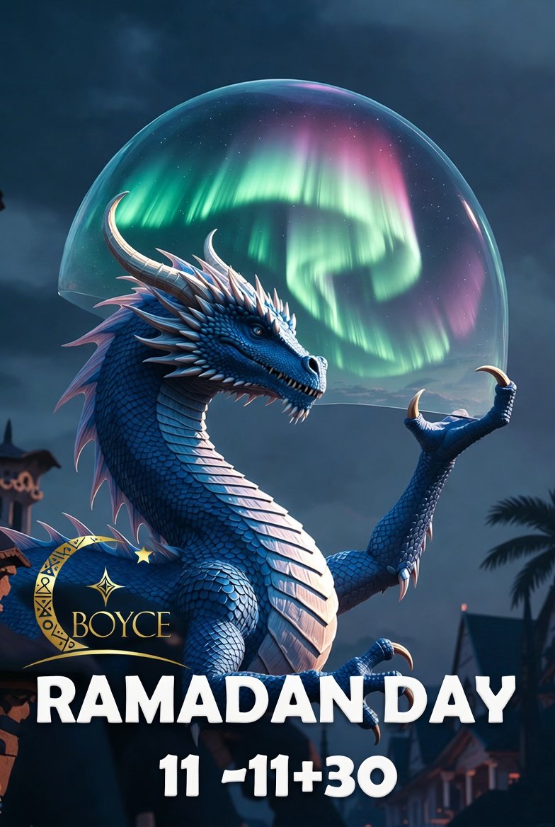 HopeyemhiU's tweet photo. Ramadan Mubarak from BOYCE 🕌🌌
Day 11 done → 19 more wins to collect.
Stay hydrated, stay dua’ing, stay connected.
Like + RT if this small dragon motivation hit different tonight ✨
Follow for more till Eid inshaAllah.
#RamadanDay11 #BOYCE #IftarSeason #Ramadan2026 #Stillon https://t.co/tvyeNyX8Uv