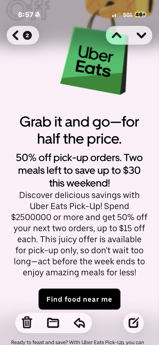 This is a real email . What tf is this <a href="/UberEats/">Uber Eats</a>