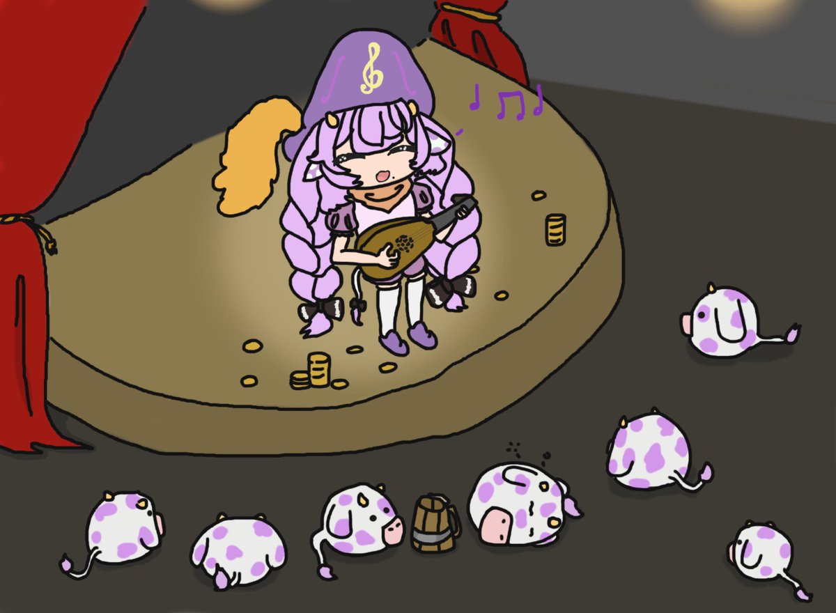 Gather 'round for Bard Muyu lightens our spirits 🍻 
#Mooekaki