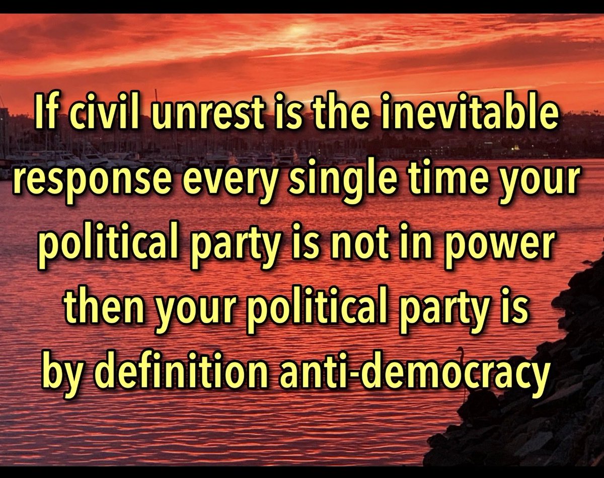 ⁦<a href="/SenSchumer/">Chuck Schumer</a>⁩ ⁦<a href="/DNC/">Democratic Party</a>⁩ ⁦<a href="/TheDemocrats/">Democrats</a>⁩ Have you ever protested anything with civility? Why are you the party of violence? It’s very anti democratic.