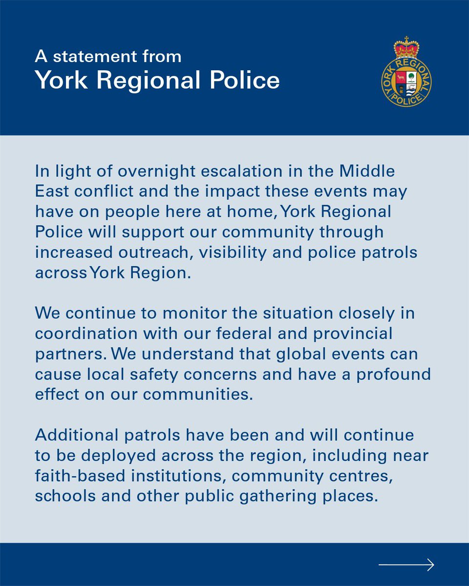 York Regional Police tweet media