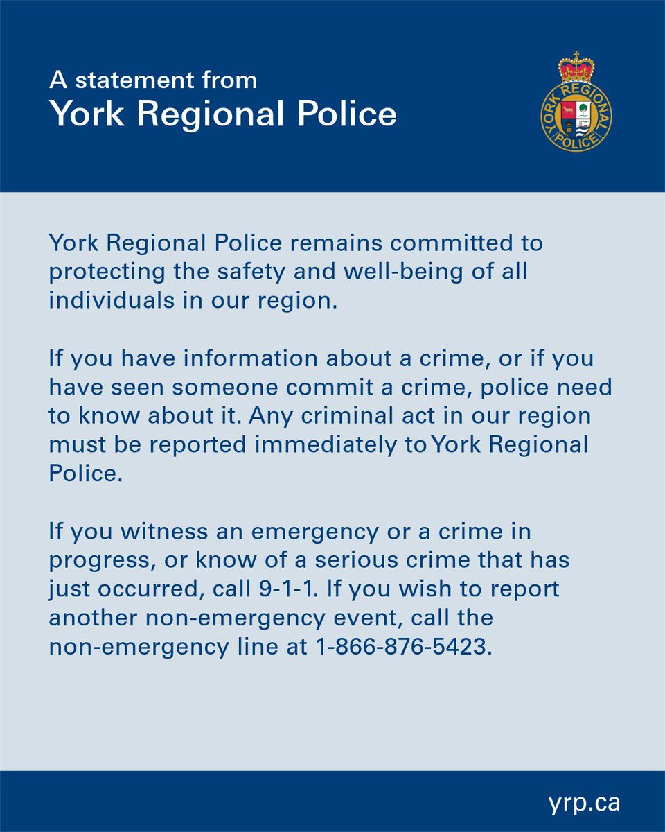 York Regional Police tweet media