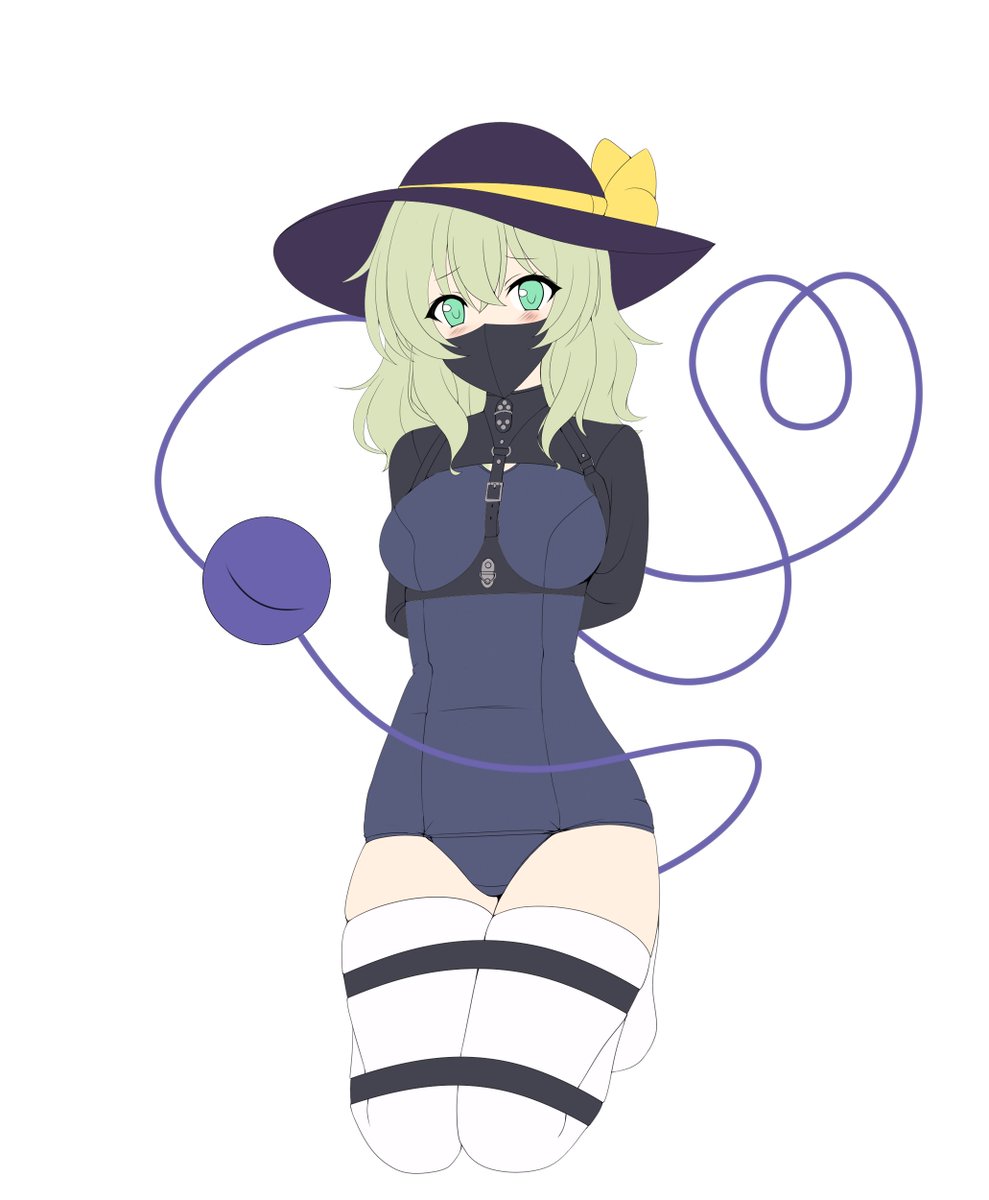 ぴっちりスク水束縛こいしちゃんの下描きです(*'▽`*) 