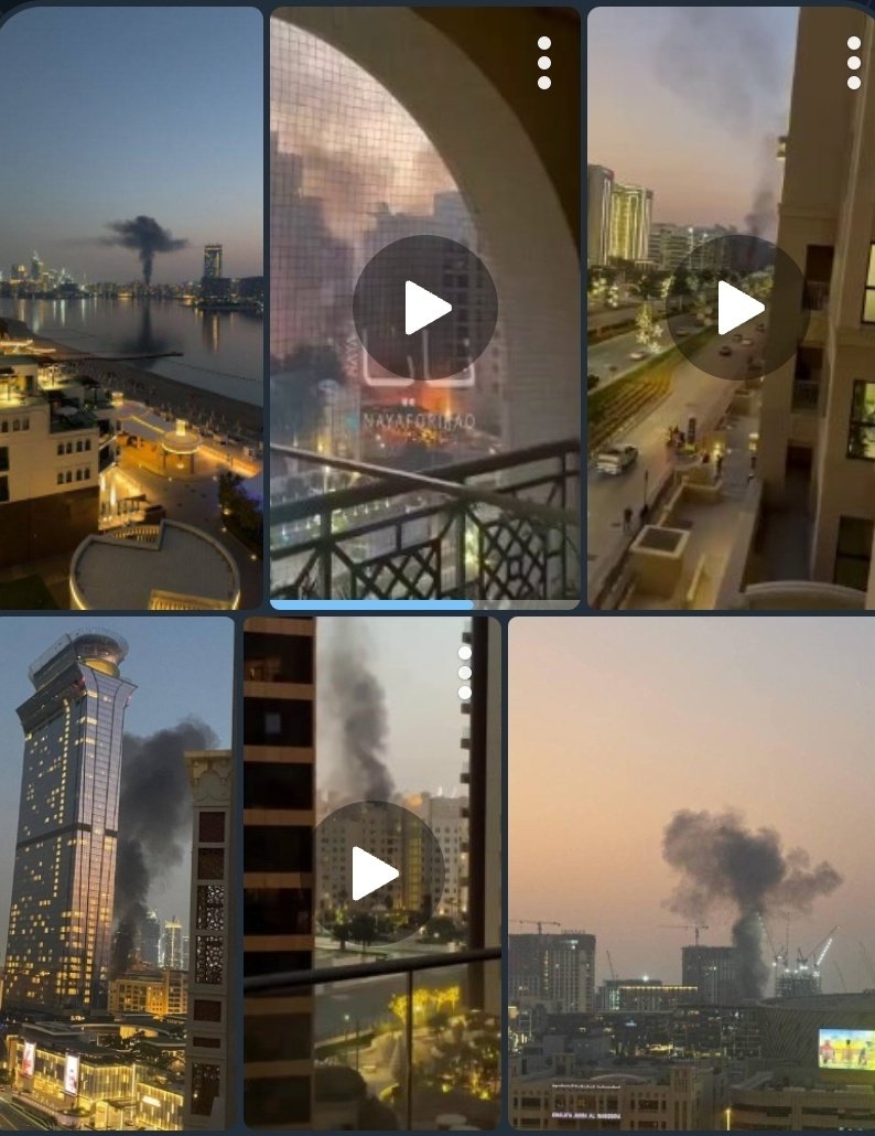 frontlinekit's tweet photo. russian drones hitting Dubai 🇦🇪

russia's latest variant/technology upgrades of the Shahed drone have been hitting Dubai, these strikes are NOT POSSIBLE without support from the Kremlin.

Putin is warning the world to back off from striking Iran https://t.co/2Eme4Ba3Le