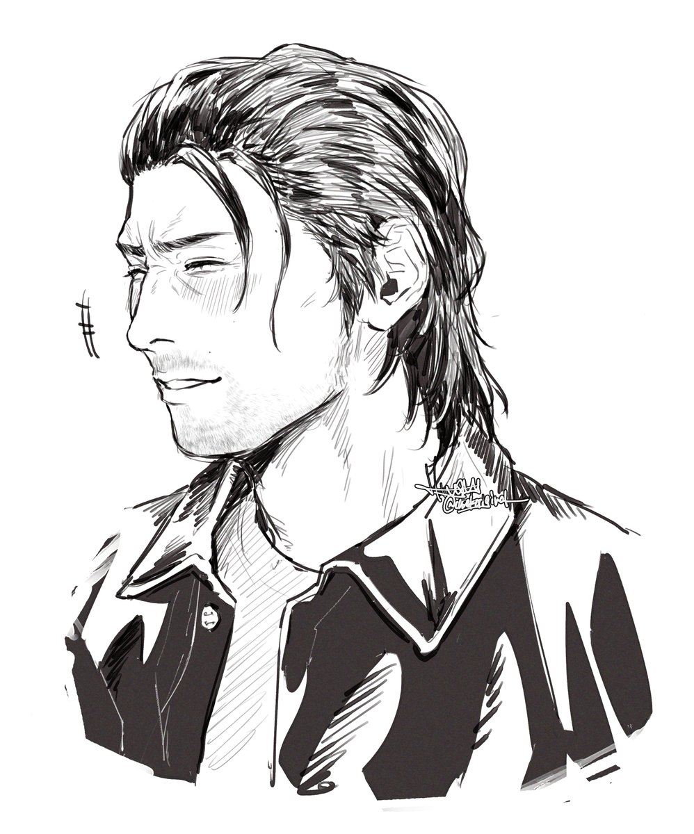 ﾃﾞｰｺﾞちゃんオフの日はラフなオールバックだったらいいナ～