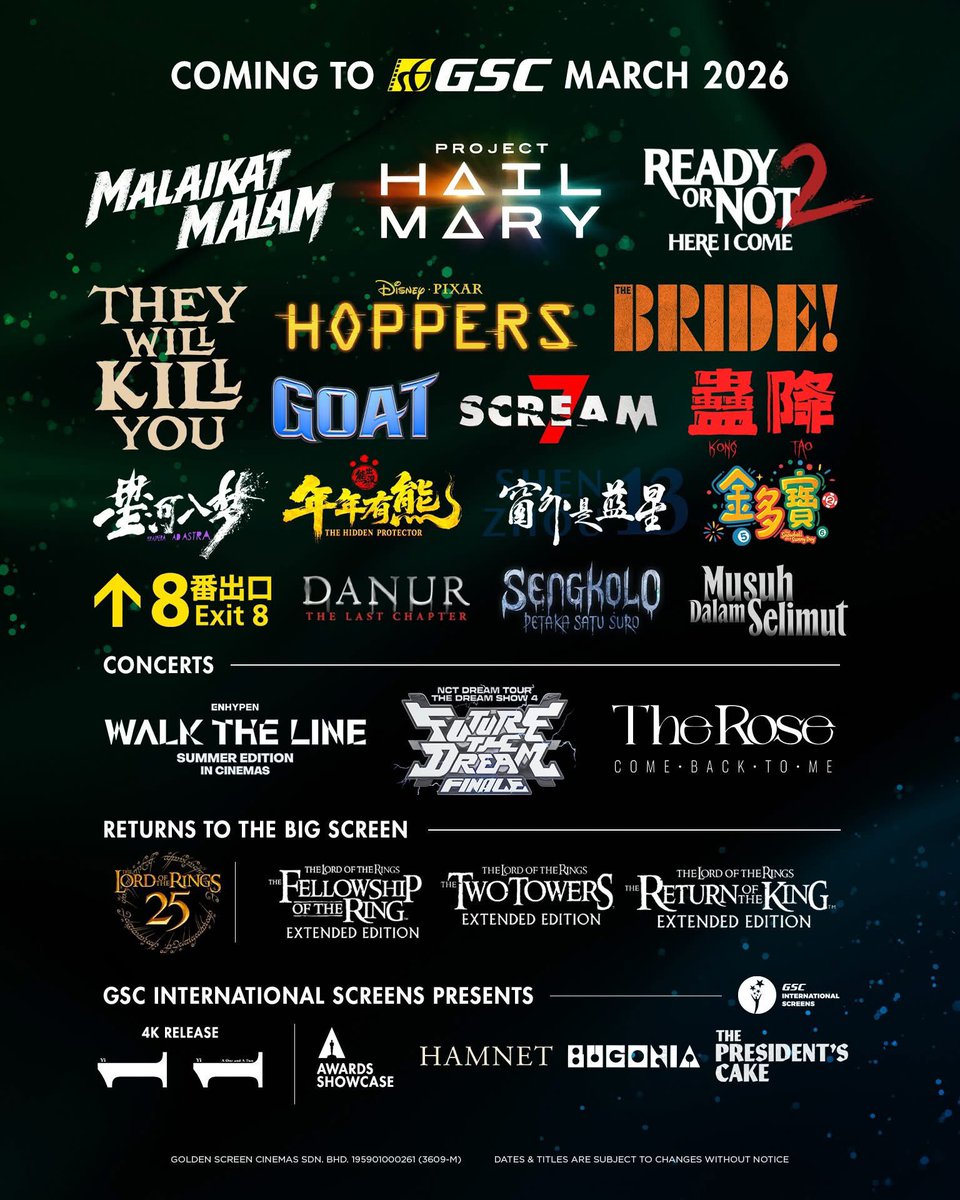 Let’s go, March 2026! 🚀🎥🔥