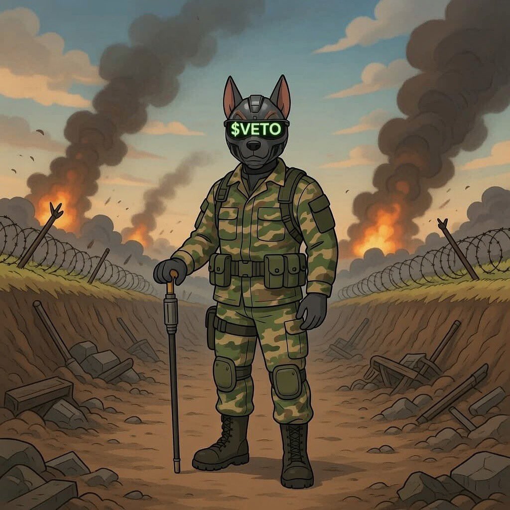 CerberusVeto's tweet photo. We are at war. I would say I told y’all. instead just prepare for $VETO
@VetoLaunch 
#crypto #politics #war #pumpfun https://t.co/Npow5cLSut