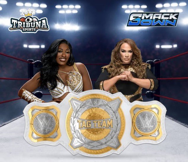 TribunaSportsMX's tweet image. Tenemos nuevas campeonas en parejas con el equipo de Nia Jax y Lash Legend que vencieron a Rhiyo ayer en Smackdown 
#wwe #smackdown #wweonnetflix